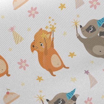 Cute Squirrel Raccoon Twill