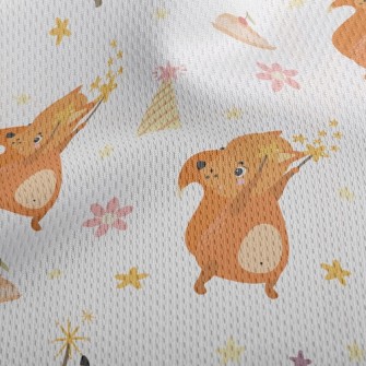 Cute Squirrel Raccoon Athletic Mesh Flat Back