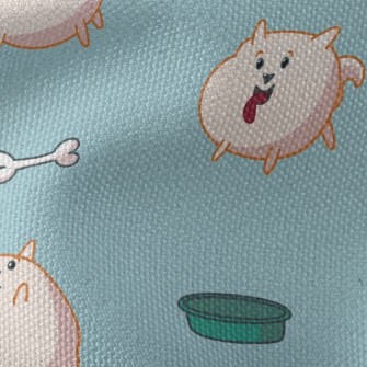 Chubby Little Pomeranian Waterproof Canvas