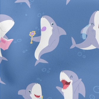 Happy Playing With Sharks Stretch Ponte