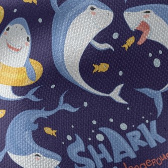Shark Funny Dance Waterproof Canvas