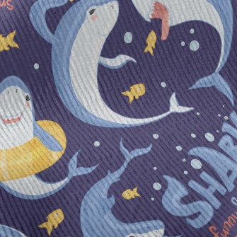Shark Funny Dance Standard Corduroy
