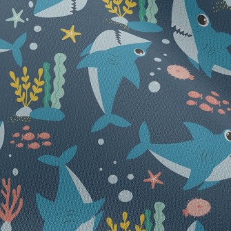 Happy Swimming Shark Chiffon