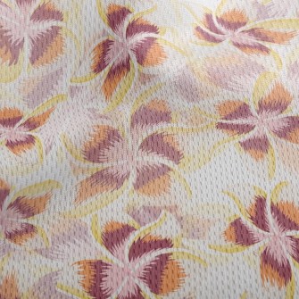 Tropical Hibiscus Flower Athletic Mesh Flat Back