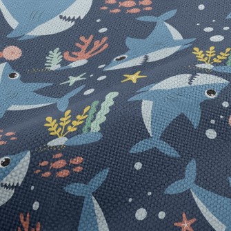 Happy Swimming Shark Performance Linen