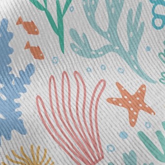 Colorful Underwater Corals Standard Corduroy