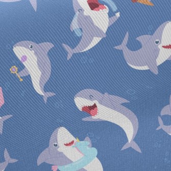 Happy Playing With Sharks Twill