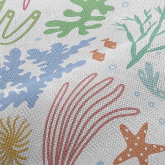 Colorful Underwater Corals Performance Linen