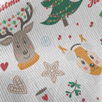 Bear Elk Celebrates Christmas Standard Corduroy