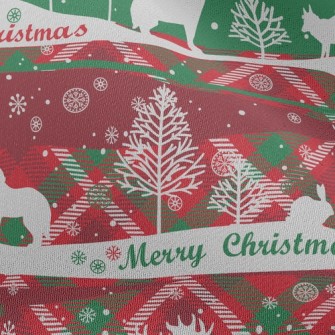 Classic Christmas Elk Chiffon