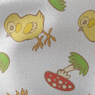 Chicken And Mushrooms Waterproof Canvas