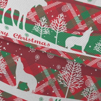 Classic Christmas Elk Waterproof Oxford