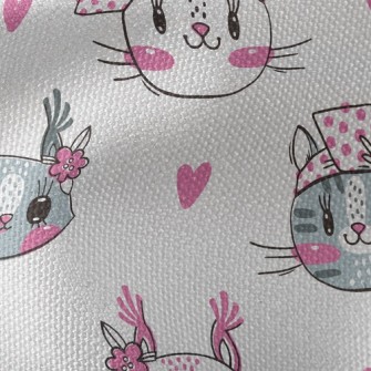 Little Butterfly Festival Cat Waterproof Canvas