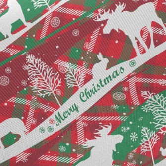 Classic Christmas Elk Twill