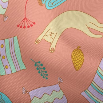 Lazy Cat Stretching Dobby