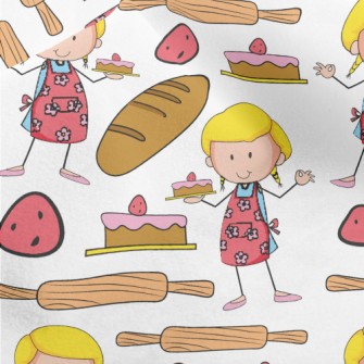 Girls Love Baking Micro Fleece