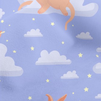 Kangaroo Mother Plays Flute Micro Fleece