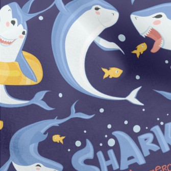 Shark Funny Dance Micro Fleece