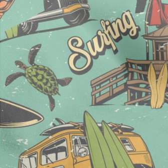 Campervan Surfing Micro Fleece