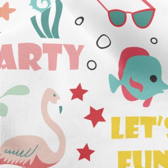 Happy Summer Vacation Time Micro Fleece