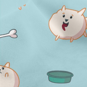 Chubby Little Pomeranian Micro Fleece