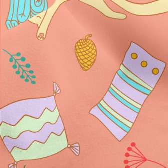 Lazy Cat Stretching Micro Fleece