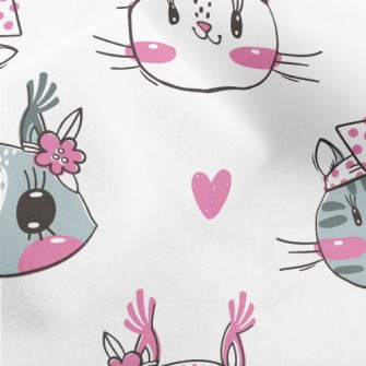 Little Butterfly Festival Cat Micro Fleece