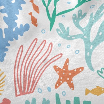 Colorful Underwater Corals Minky