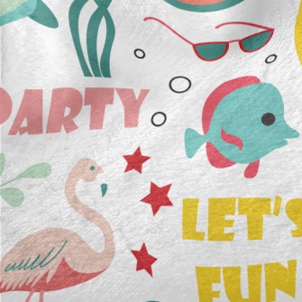 Happy Summer Vacation Time Minky