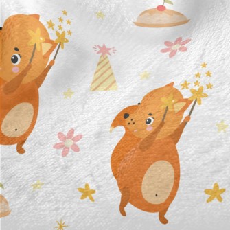 Cute Squirrel Raccoon Minky