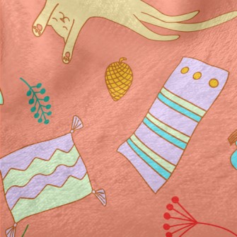 Lazy Cat Stretching Minky