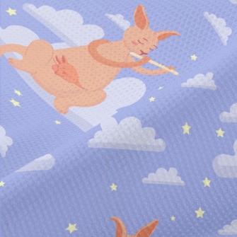 Kangaroo Mother Plays Flute Piqué