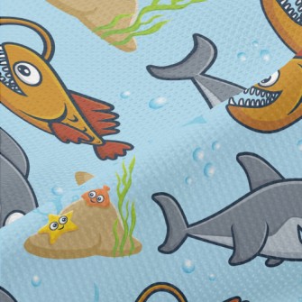 Shark Fang Lantern Fish Piqué