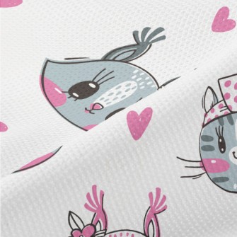 Little Butterfly Festival Cat Piqué