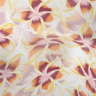 Tropical Hibiscus Flower Lightweight Performance Linen