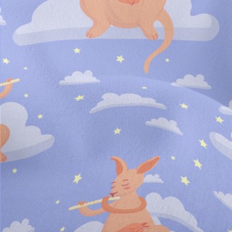 Kangaroo Mother Plays Flute Lightweight Performance Linen