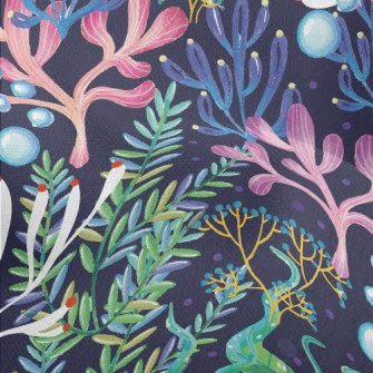 Mysterious Ocean Coral Lightweight Performance Linen