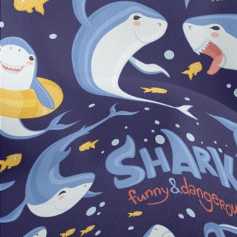 Shark Funny Dance Lightweight Performance Linen