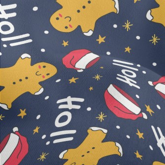 Christmas Gingerbread Man Lightweight Performance Linen