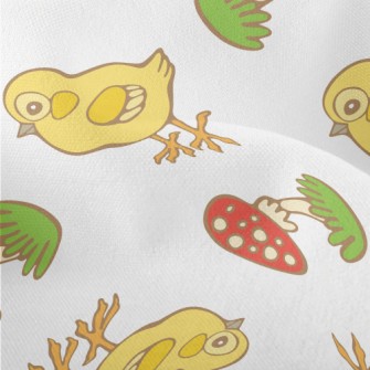 Chicken And Mushrooms Lightweight Performance Linen