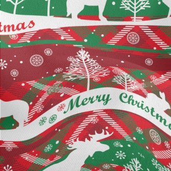 Classic Christmas Elk Lightweight Performance Linen