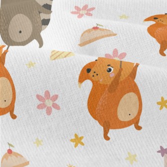 Cute Squirrel Raccoon Modern Jersey