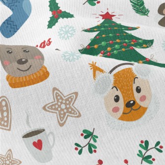 Bear Elk Celebrates Christmas Modern Jersey