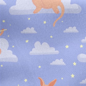 Kangaroo Mother Plays Flute Jersey Backed Fleece