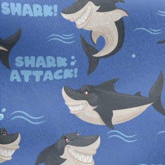 Fierce Evil Shark Jersey Backed Fleece