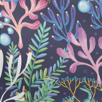 Mysterious Ocean Coral Pongee