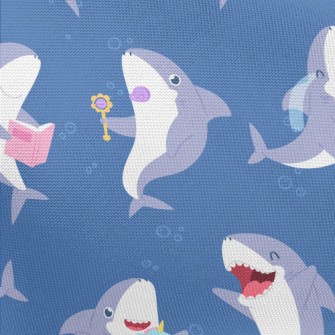 Happy Playing With Sharks Pongee
