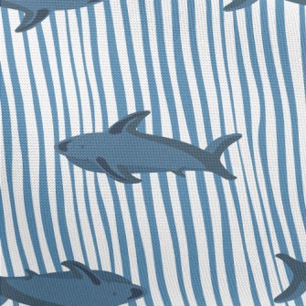 Straight Striped Shark Pongee