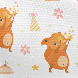 Cute Squirrel Raccoon Pongee