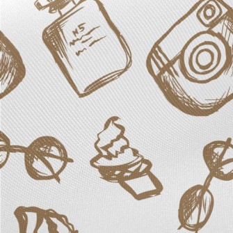 Camera Perfume Glasses Midweight Cotton Poplin